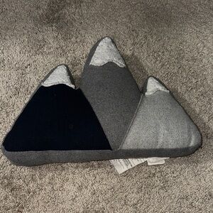 Source Unknown Mountain Design Pillow - Black, Gray, White
